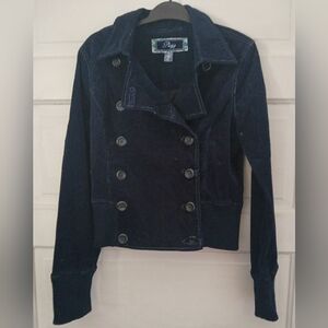 Vtg Plugg Blue Corduroy Jacket